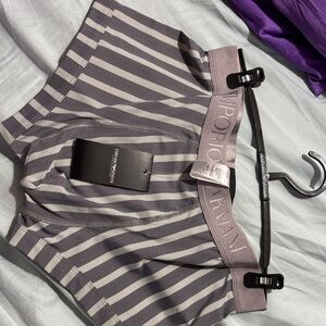 Emporio Armani Women's Shorts in Gray and White